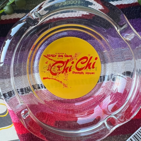 Vintage Chi Chi Lounge Glass Ashtray - Picture 6 of 6